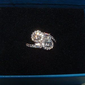 Cz Ring AAA Hsn Absolute Bypass Twist Ring